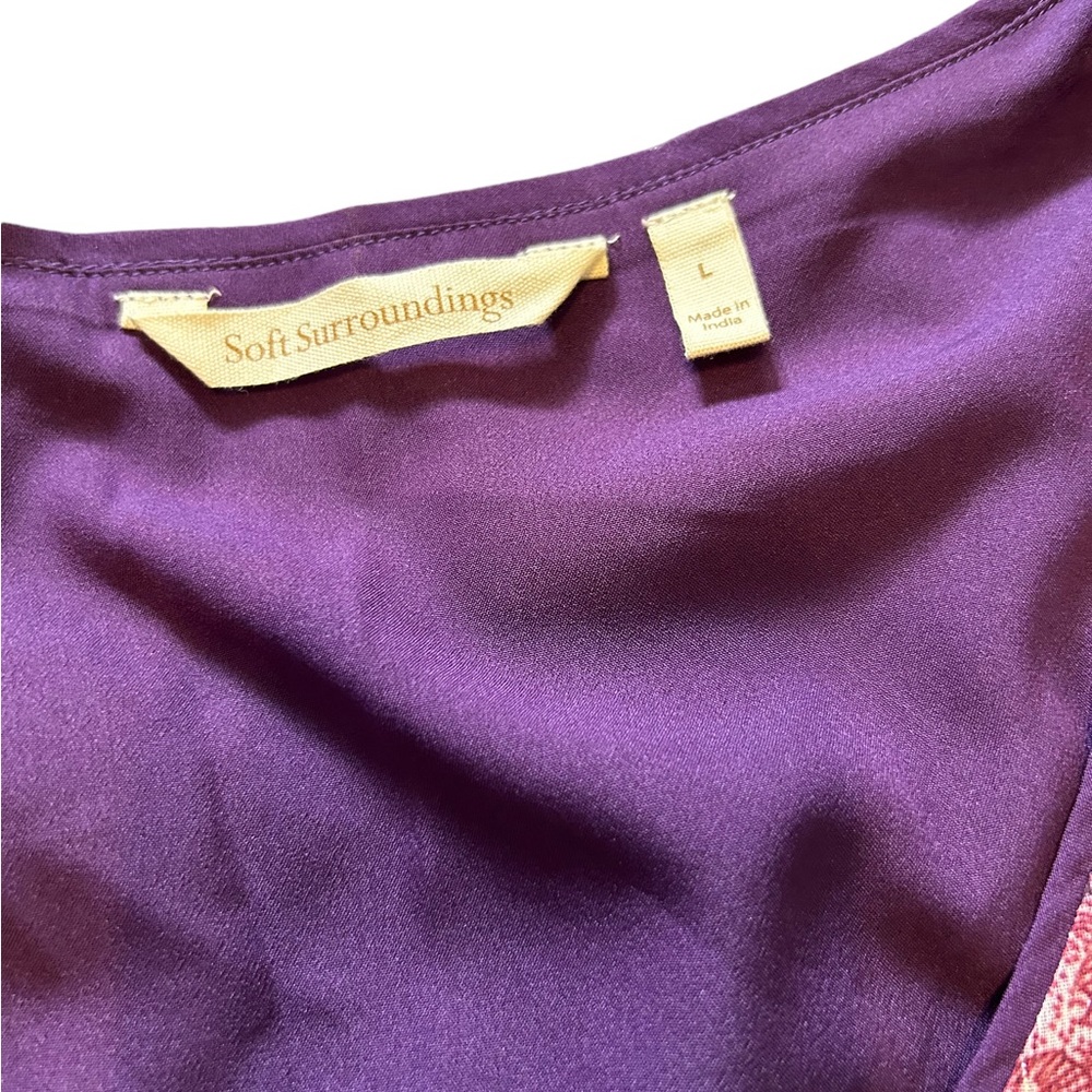 Soft Surroundings Embroidered Patchwork Metallic … - image 5